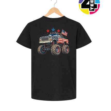 Stars & Stripes Monster Truck Youth Tee