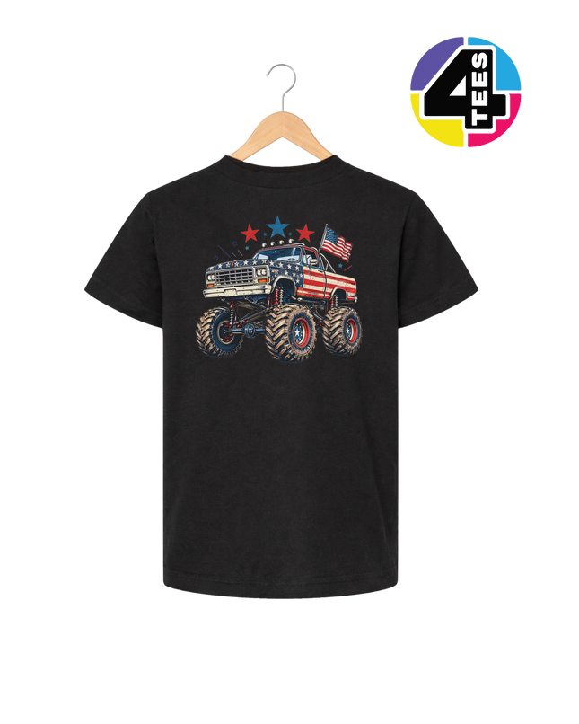Stars & Stripes Monster Truck Youth Tee