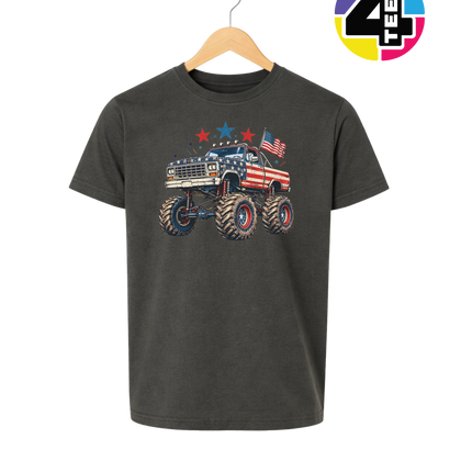 Stars & Stripes Monster Truck Youth Tee