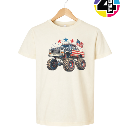Stars & Stripes Monster Truck Youth Tee