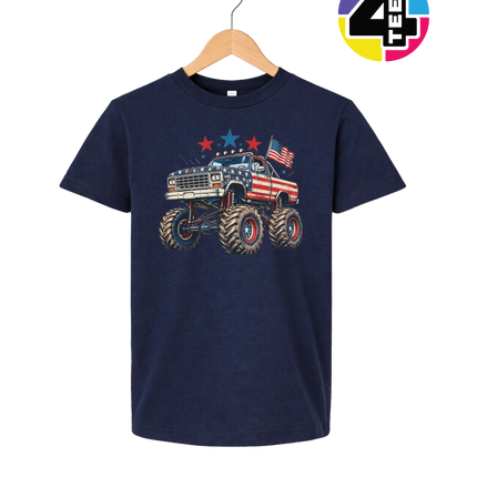 Stars & Stripes Monster Truck Youth Tee