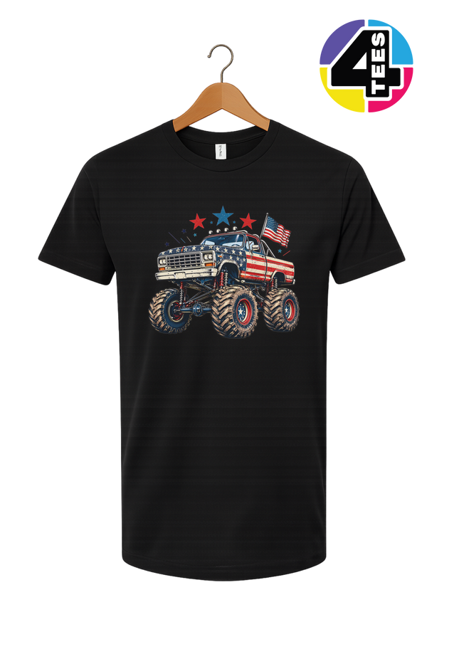 Stars & Stripes Monster Truck Tee