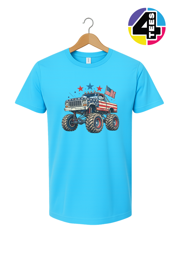 Stars & Stripes Monster Truck Tee