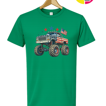 Stars & Stripes Monster Truck Tee