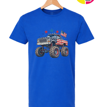 Stars & Stripes Monster Truck Tee