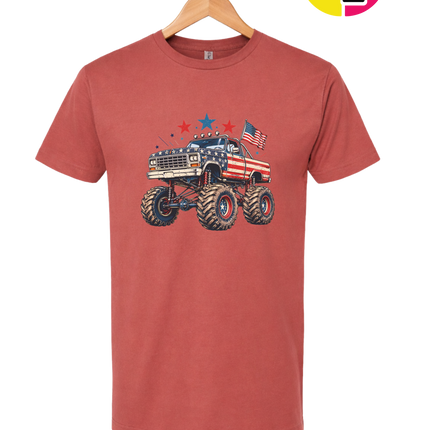 Stars & Stripes Monster Truck Tee
