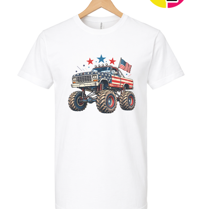 Stars & Stripes Monster Truck Tee