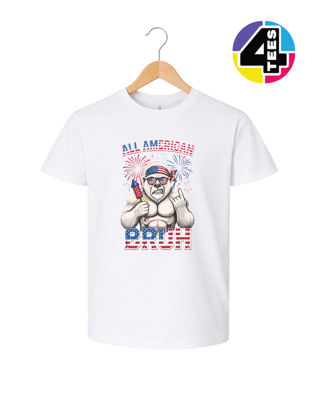 Freedom Bruh Gorilla Youth Tee