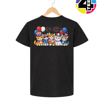 Patriotic Kitten Crew Youth Tee