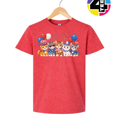 Patriotic Kitten Crew Youth Tee