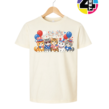 Patriotic Kitten Crew Youth Tee