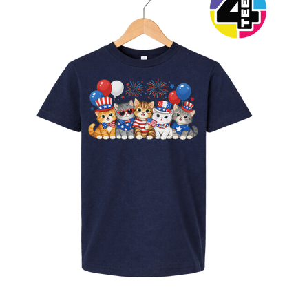Patriotic Kitten Crew Youth Tee