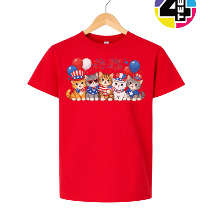 Patriotic Kitten Crew Youth Tee