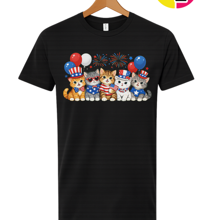 Patriotic Kitten Crew Tee