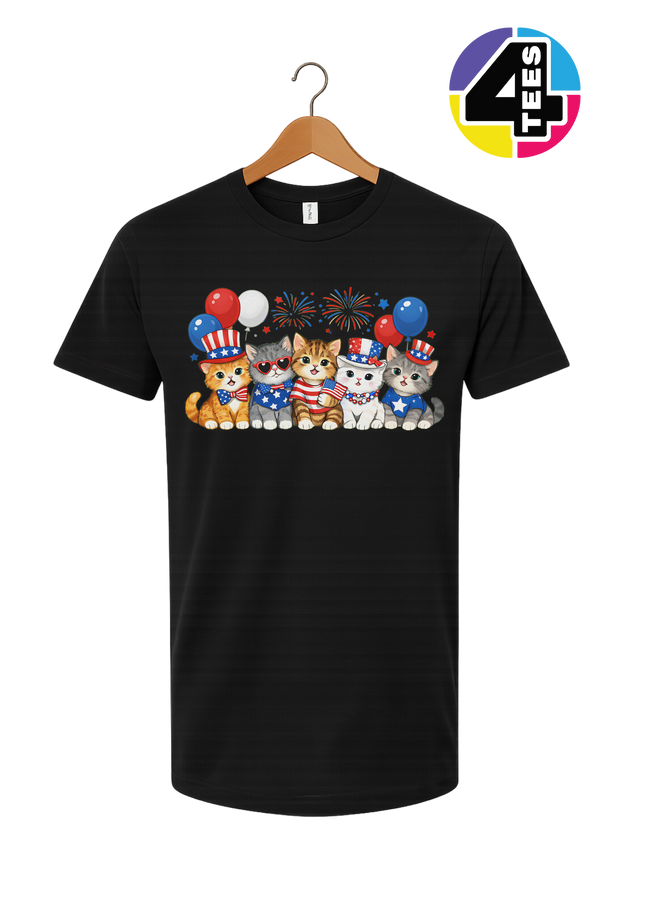 Patriotic Kitten Crew Tee