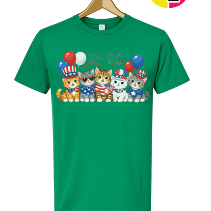 Patriotic Kitten Crew Tee