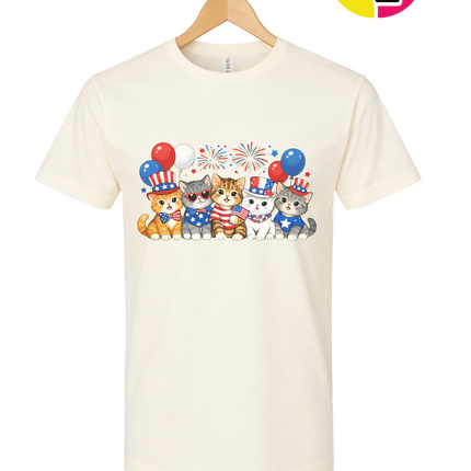 Patriotic Kitten Crew Tee