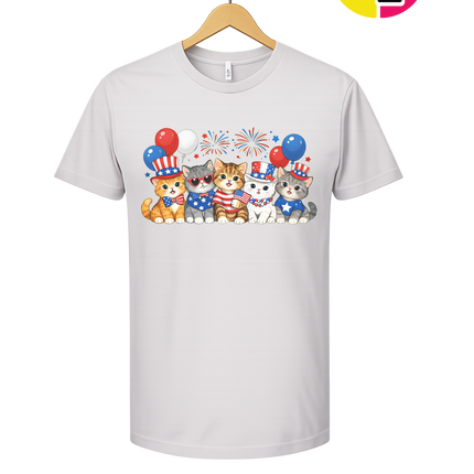 Patriotic Kitten Crew Tee