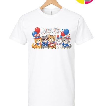 Patriotic Kitten Crew Tee