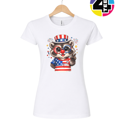 Uncle Sam Raccoon Spark Women's Tee