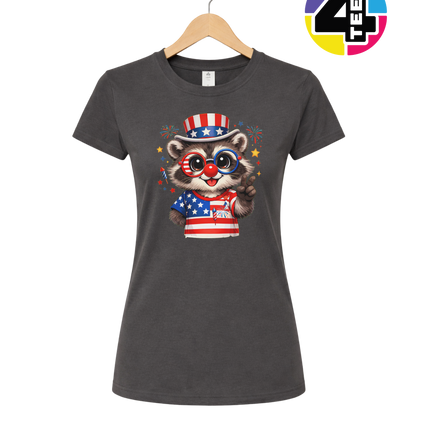 Uncle Sam Raccoon Spark Women's Tee