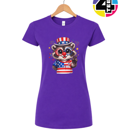 Uncle Sam Raccoon Spark Women's Tee