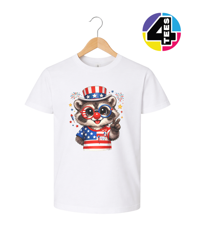 Uncle Sam Raccoon Spark Youth Tee