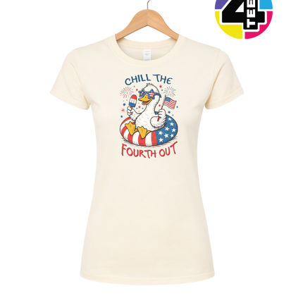 Chill The Fourth Out Duck Women's Tee