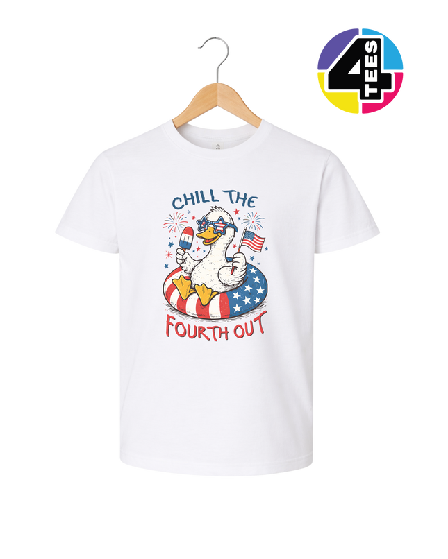 Chill The Fourth Out Duck Youth Tee