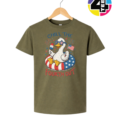 Chill The Fourth Out Duck Youth Tee