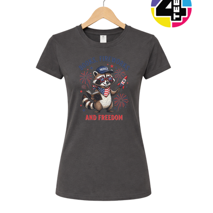 Bookish Freedom Raccoon Women's Tee