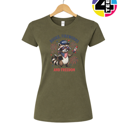 Bookish Freedom Raccoon Women's Tee