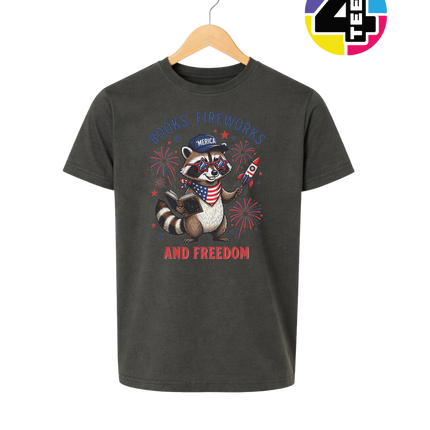 Bookish Freedom Raccoon Youth Tee