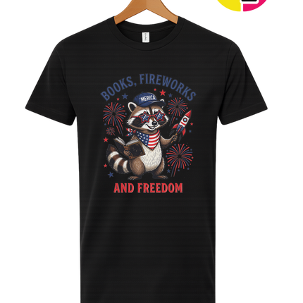 Bookish Freedom Raccoon Tee