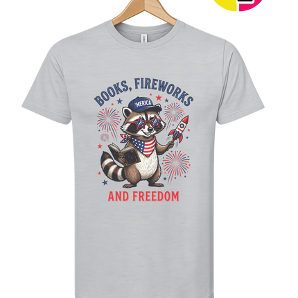 Bookish Freedom Raccoon Tee