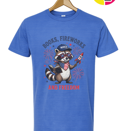 Bookish Freedom Raccoon Tee