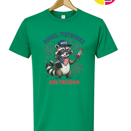 Bookish Freedom Raccoon Tee