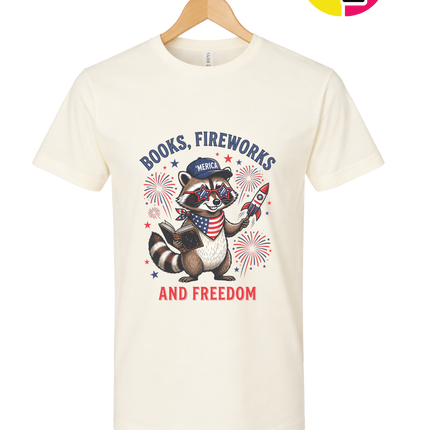 Bookish Freedom Raccoon Tee