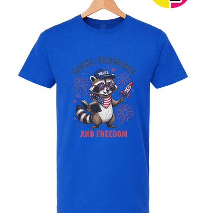 Bookish Freedom Raccoon Tee