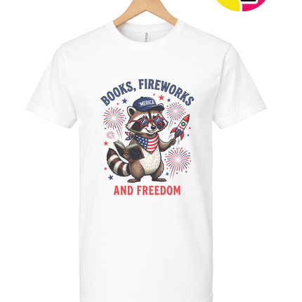 Bookish Freedom Raccoon Tee