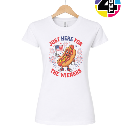 Just Here for the Wieners Women's Tee