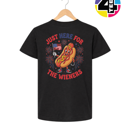 Just Here for the Wieners Youth Tee