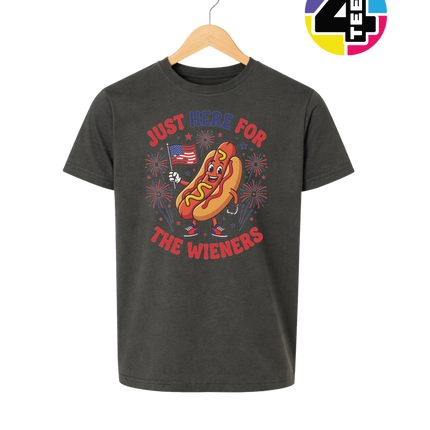 Just Here for the Wieners Youth Tee