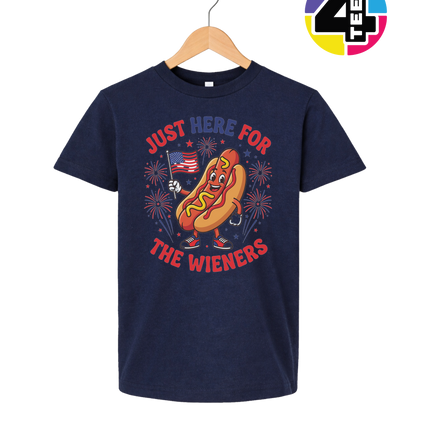 Just Here for the Wieners Youth Tee