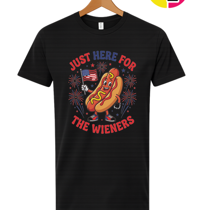 Just Here for the Wieners Tee