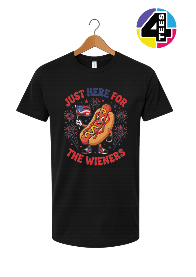 Just Here for the Wieners Tee