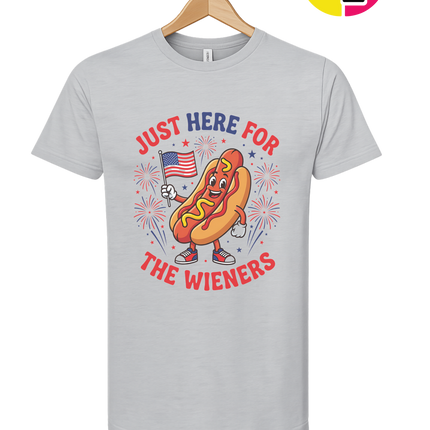 Just Here for the Wieners Tee