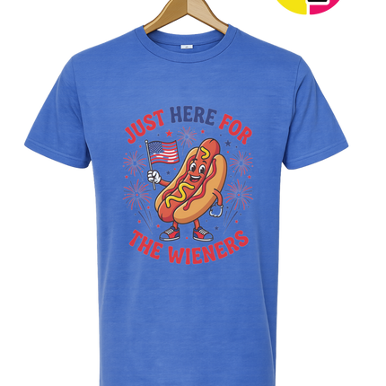 Just Here for the Wieners Tee