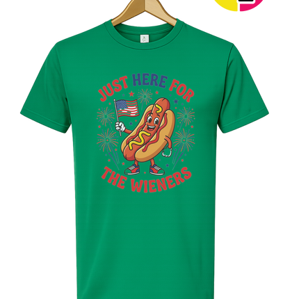 Just Here for the Wieners Tee