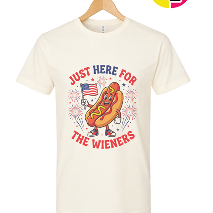 Just Here for the Wieners Tee